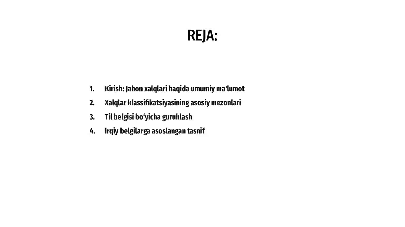 Jahon xalqlari klassifikatsiyasi 2