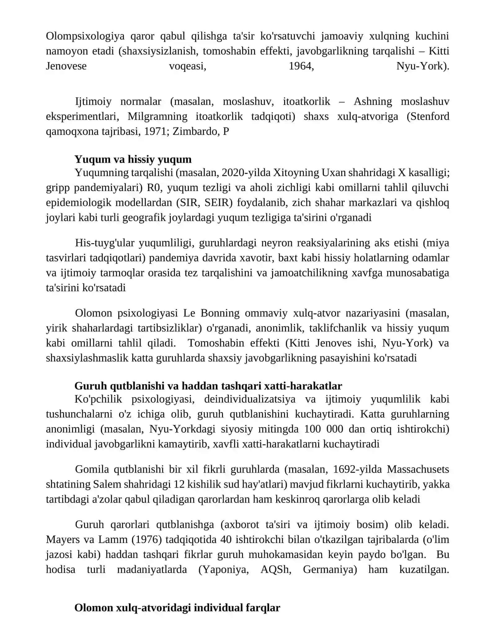 Xalqlar psixologiyasi,omma va olomon psixologiyasi 2