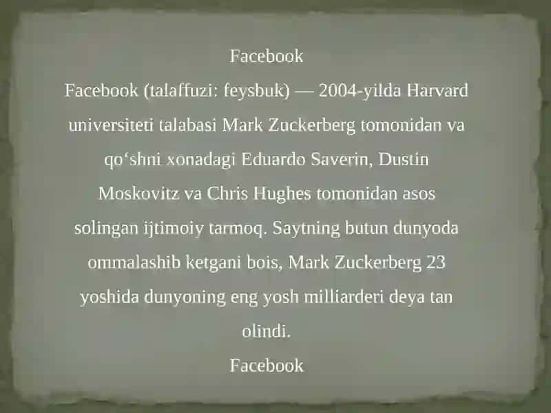 Facebook 2