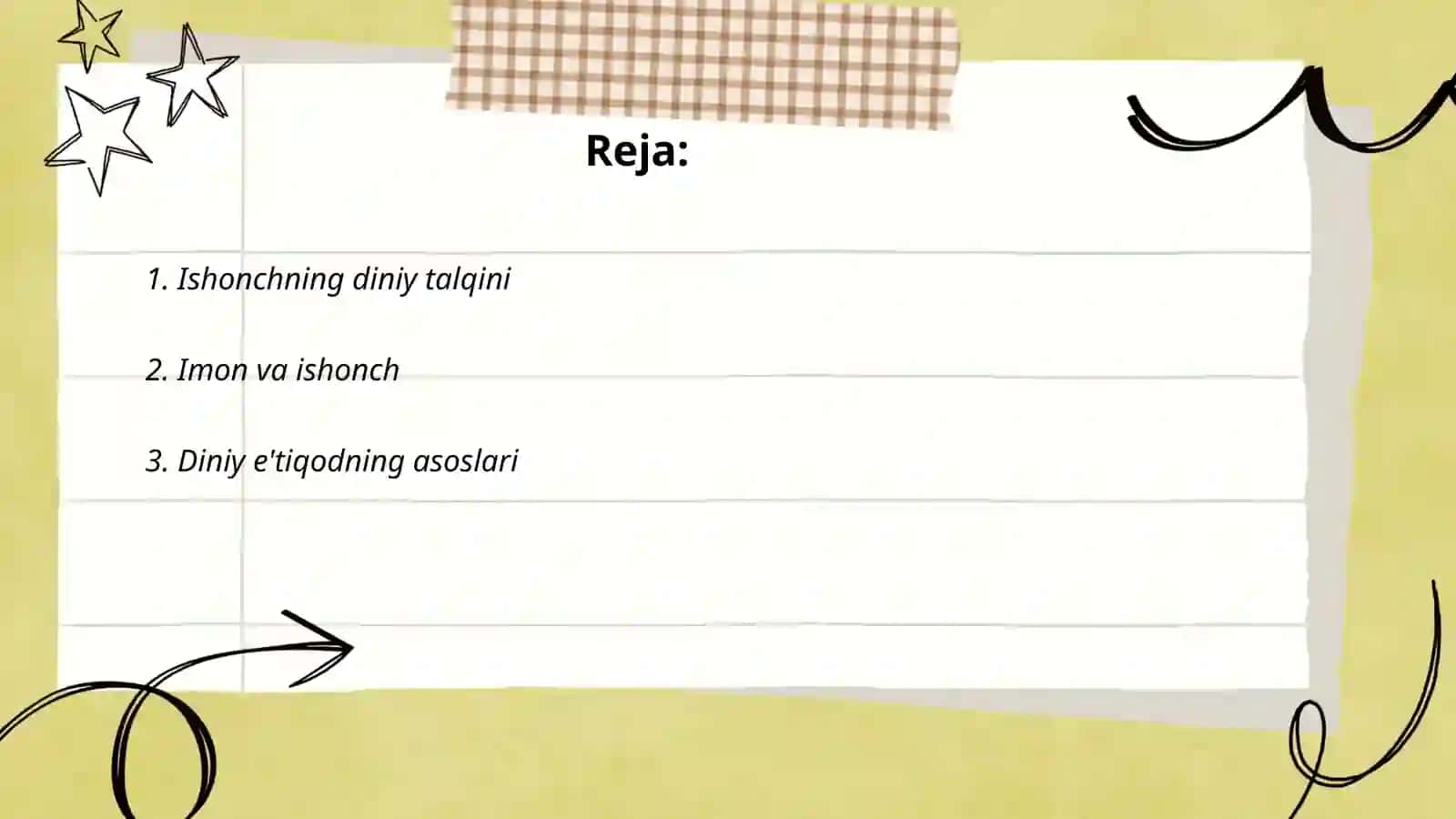 Ishonch va uning turlari diniy e'tiqod 2
