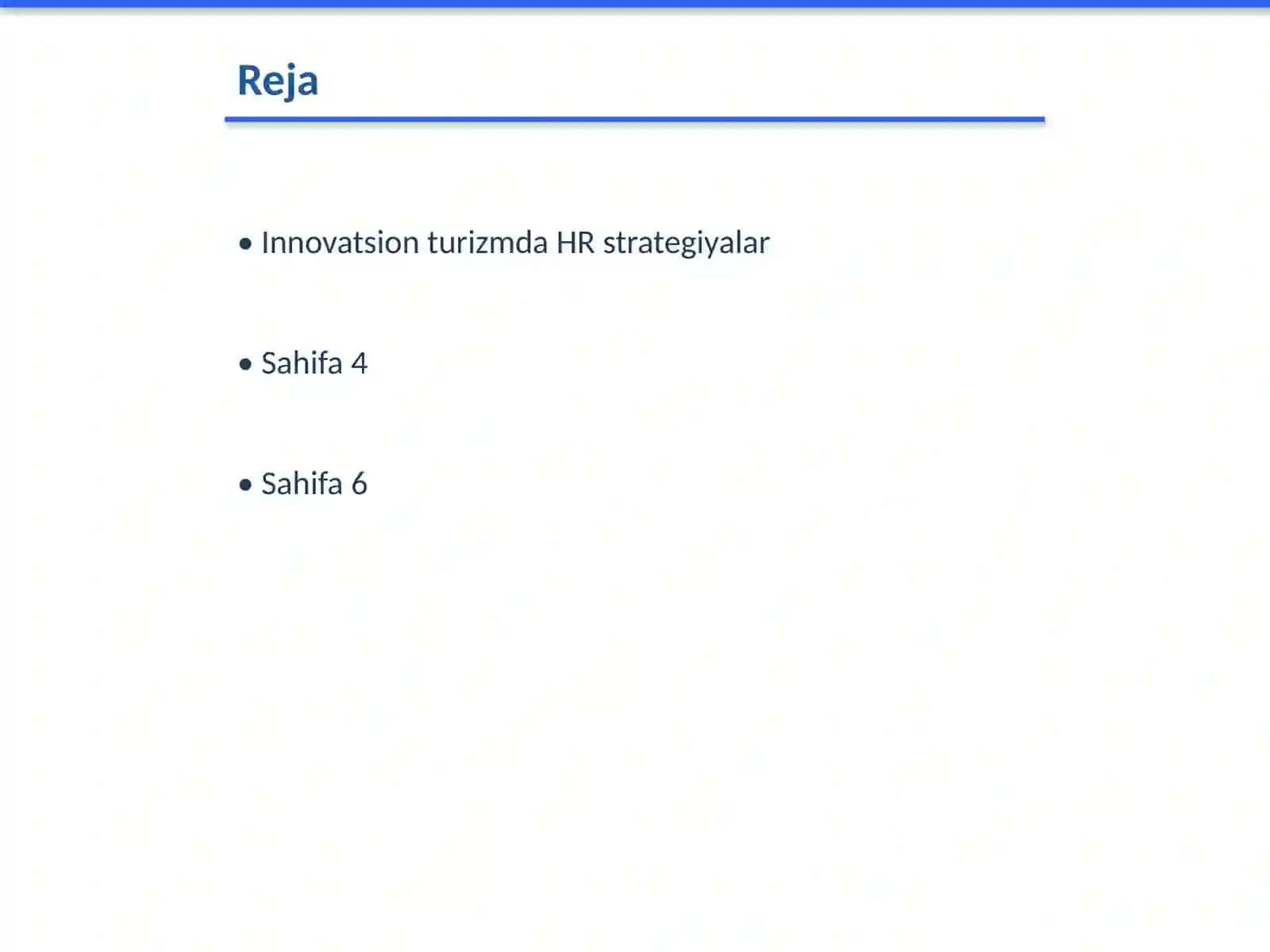 Innovatsion turizmda HR strategiyalar 2