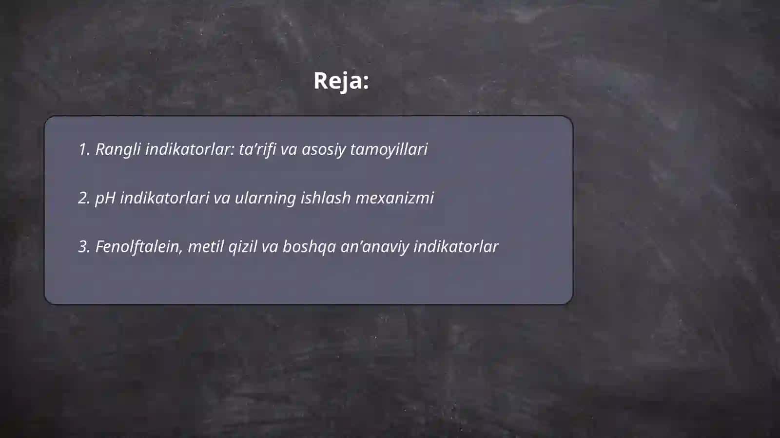 Rangli indikatorlar 2
