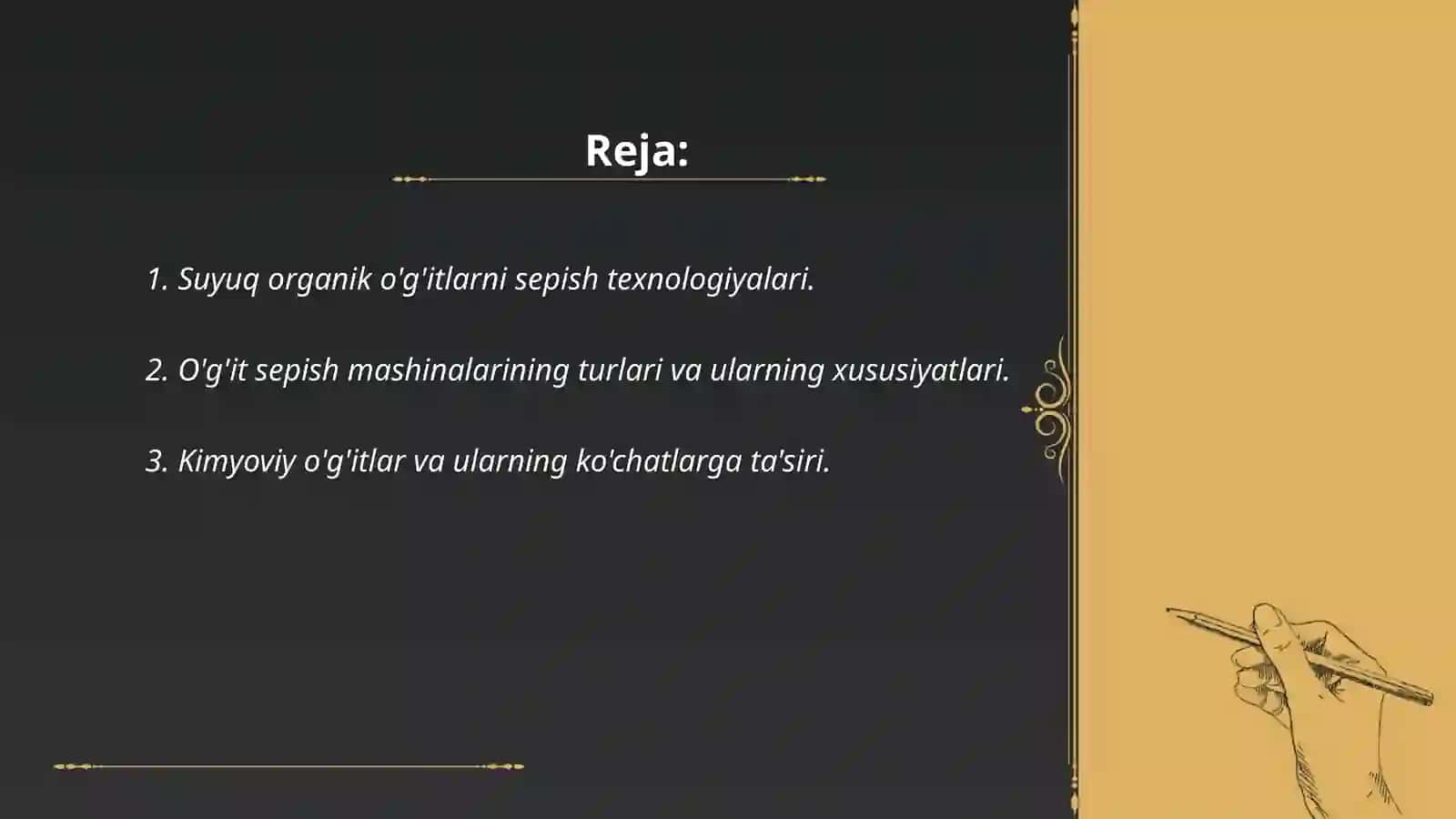 Suyuq organik ogʻitlarni sepish mashinalari 2