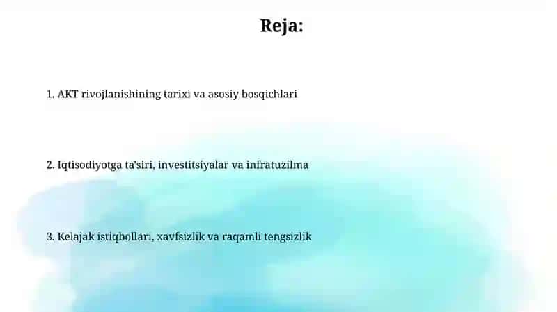 Iqtisodiyotda axborot-kommunikatsiyat texnologiyalari 2