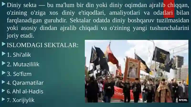 Yangidiniy ta’limotlar va sektalar 2