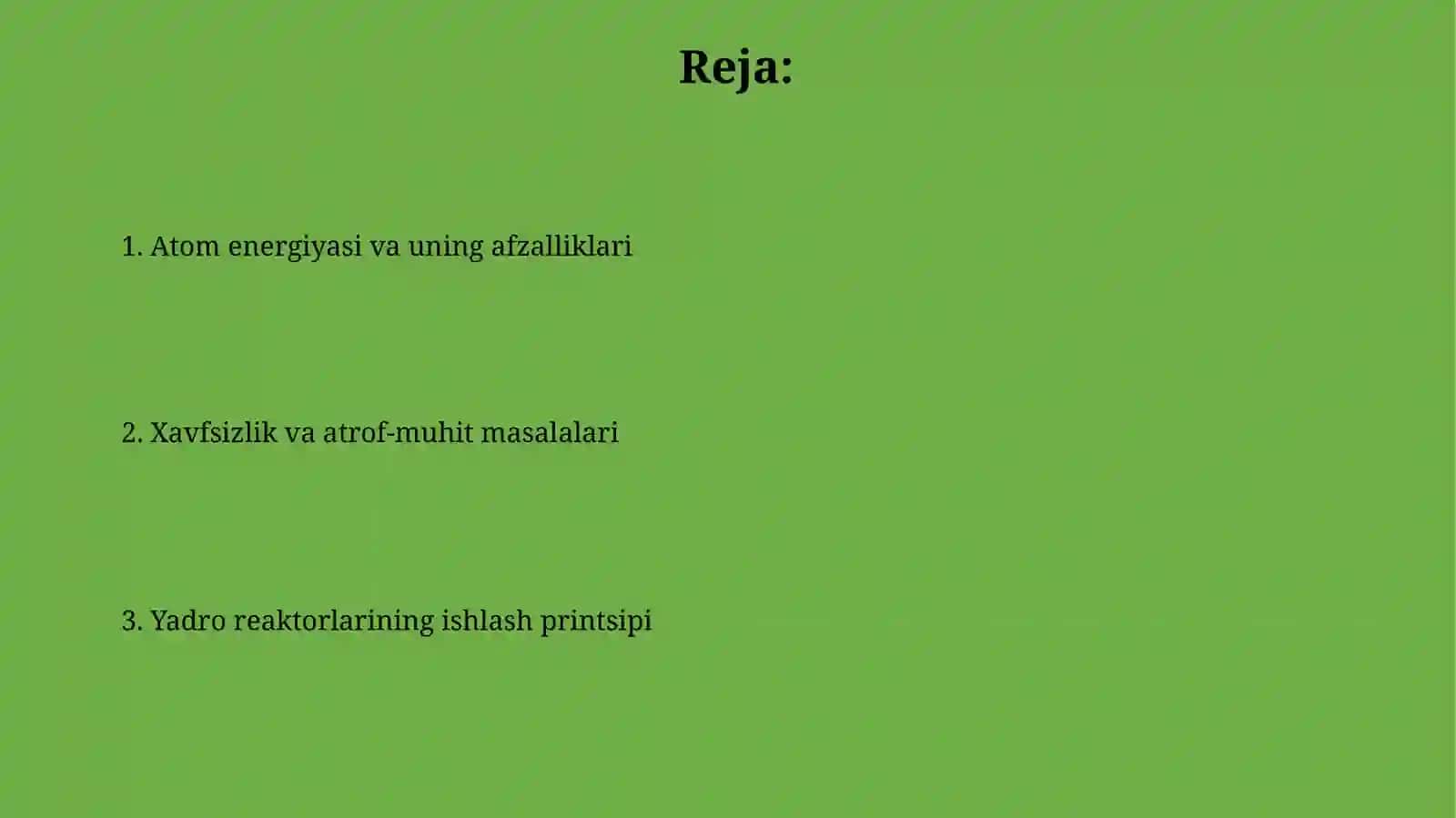 Yadroviy energetika yadro reaktorlari va ularning ishlash printsipi 2