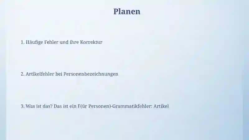 Artikelfehler bei Personenbezeichnungen 2
