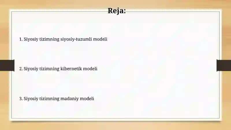 Madaniy model: qadriyatlar va normadan tashkil topgan siyosiy tizim 2