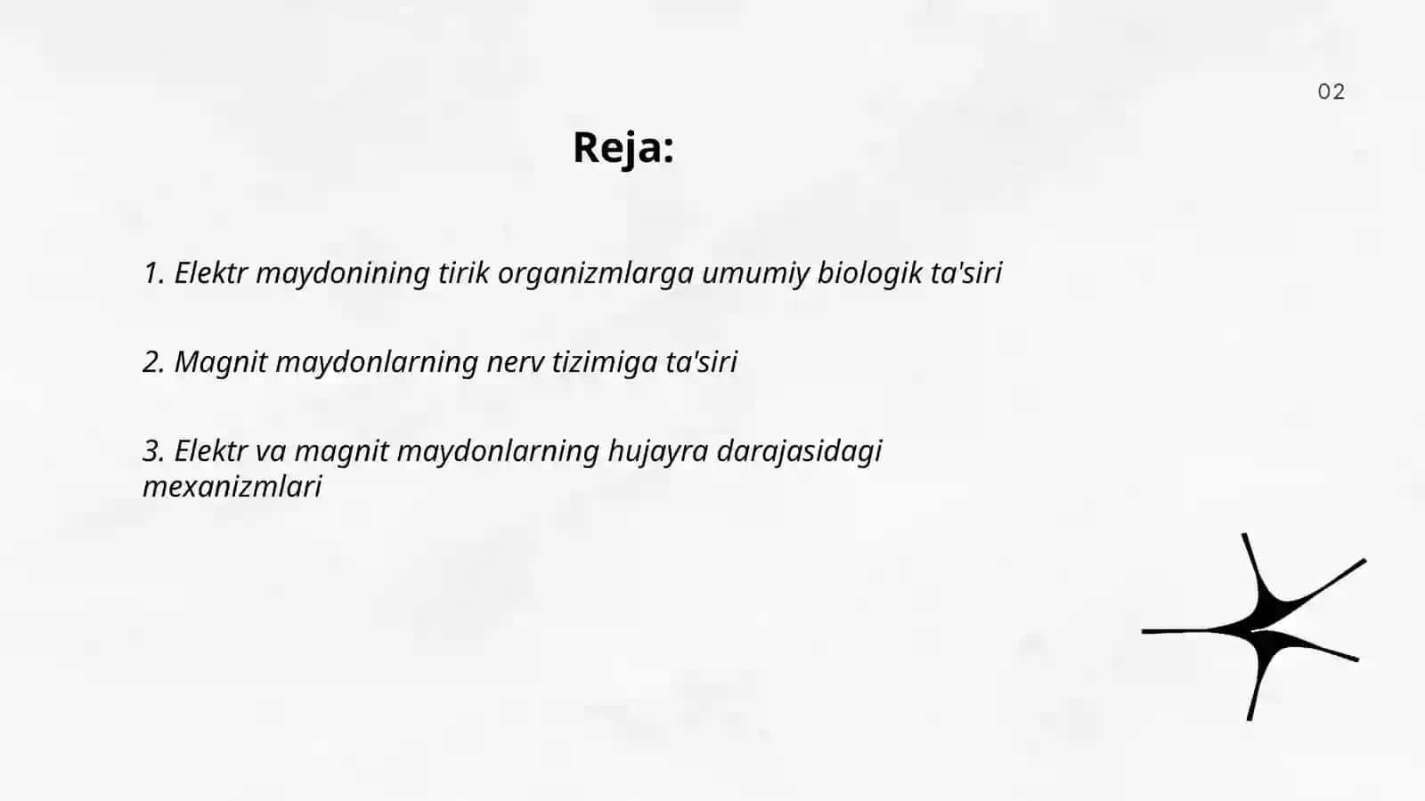 Elektr va magnit maydonlari va ularning tirik organizmga tasiri 2