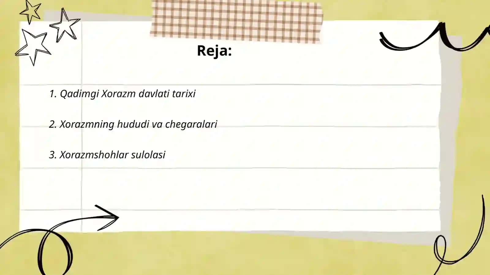 O'zbekiston tarixi fanidan Taqdimot 2