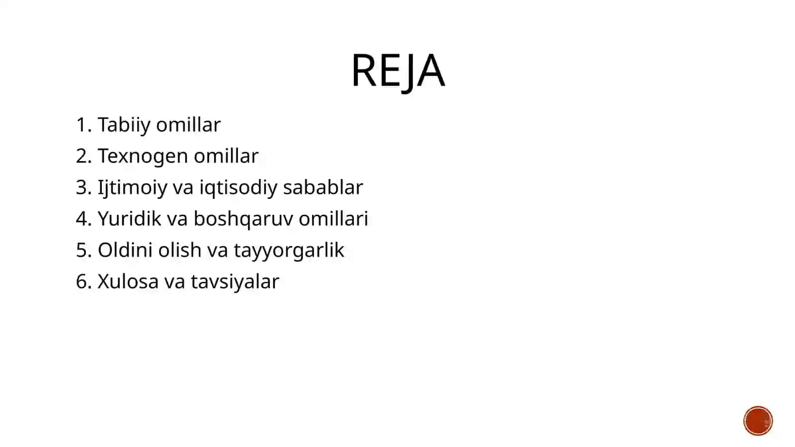 Quruqlikda favqulodda vaziyatlarni yuzaga kelish sabablari 2