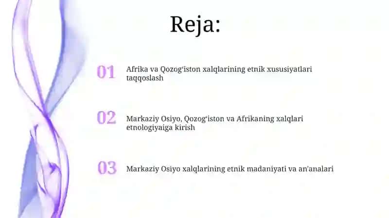Markaziy Osiyo xalqlarining etnik madaniyati va an'analari 2