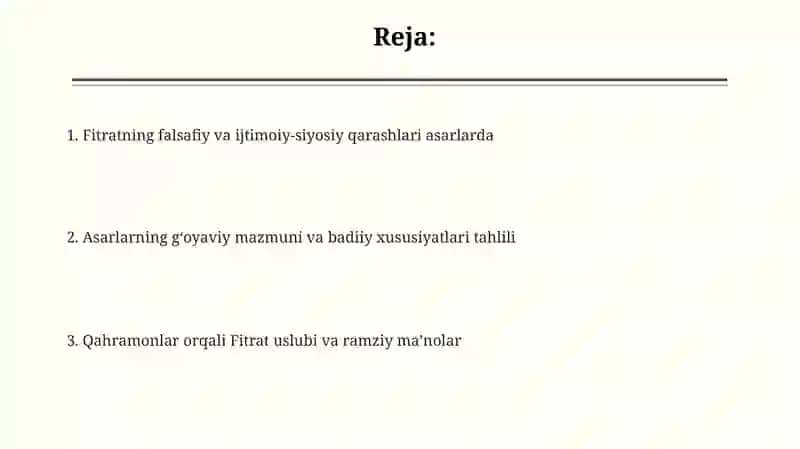 Fitratning ''Shaytonning tangriga isyoni'',''Abulfayzxon'',''Qiyomat''hikoyasi tahlili 2