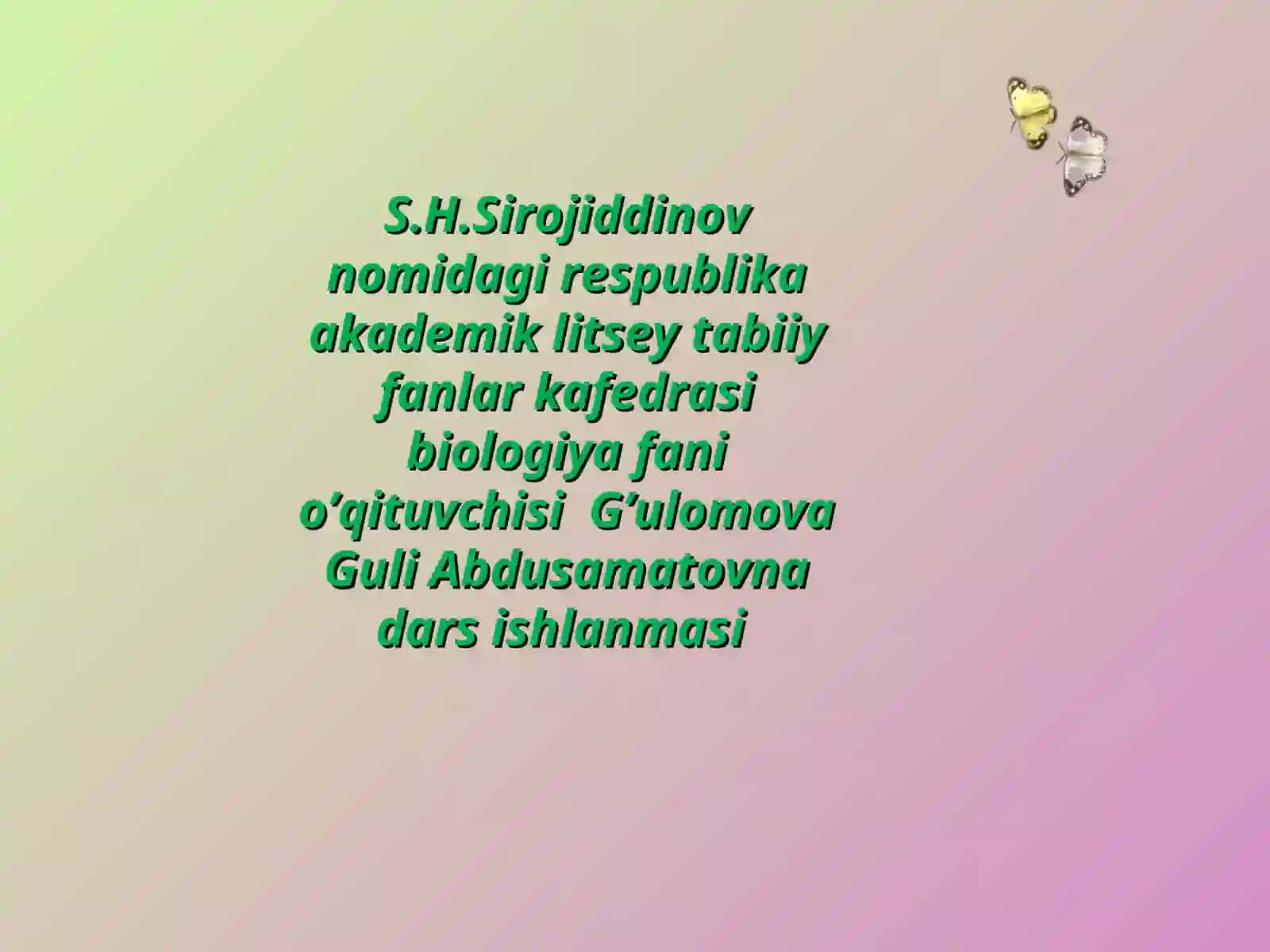 Populyatsi turning tuzilishi va evolyutsiyaning boshlang’ch birligi 2