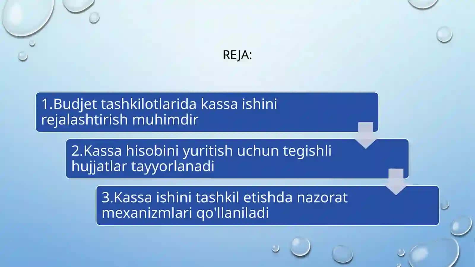 Budjet tashkilotlarida kassa ishini tashkil etish tartibi 2
