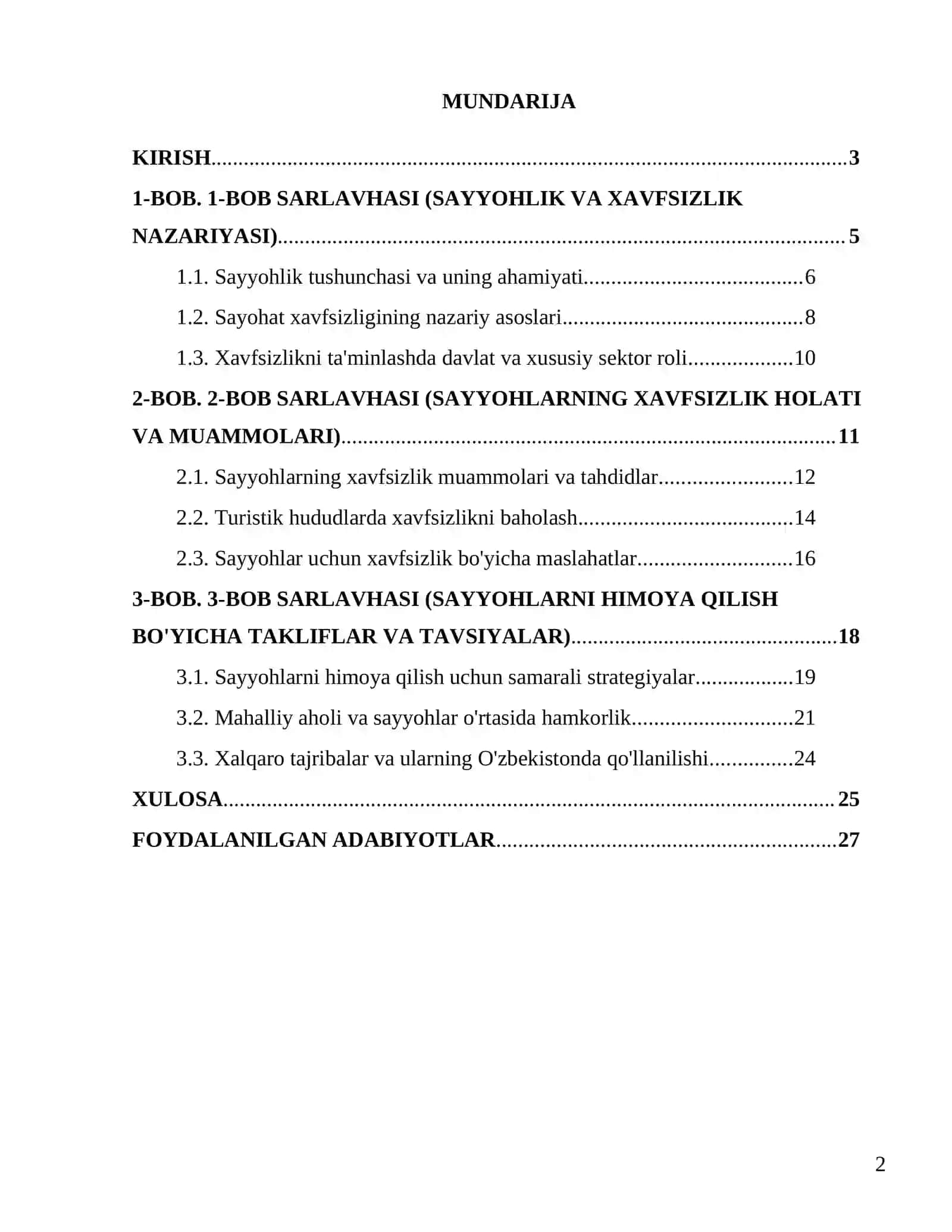 Sayyohlarning sayohatda xavfsizligini ta'minlash 2