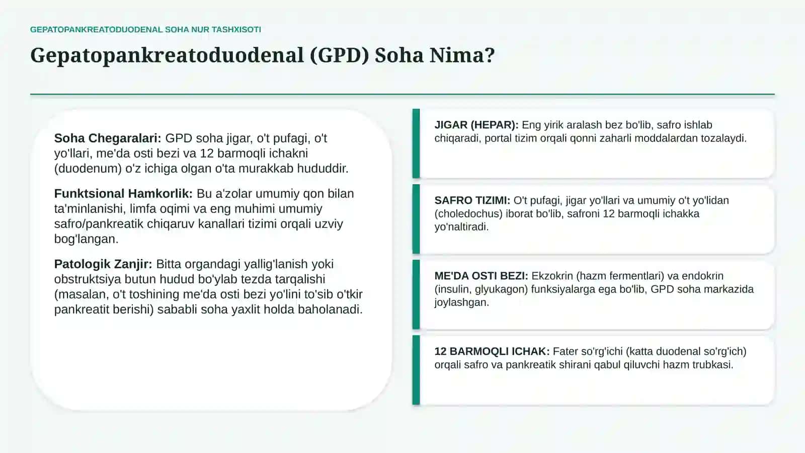 Gepatopankreatoduodenal soha kasalliklari nur tashxisoti 2