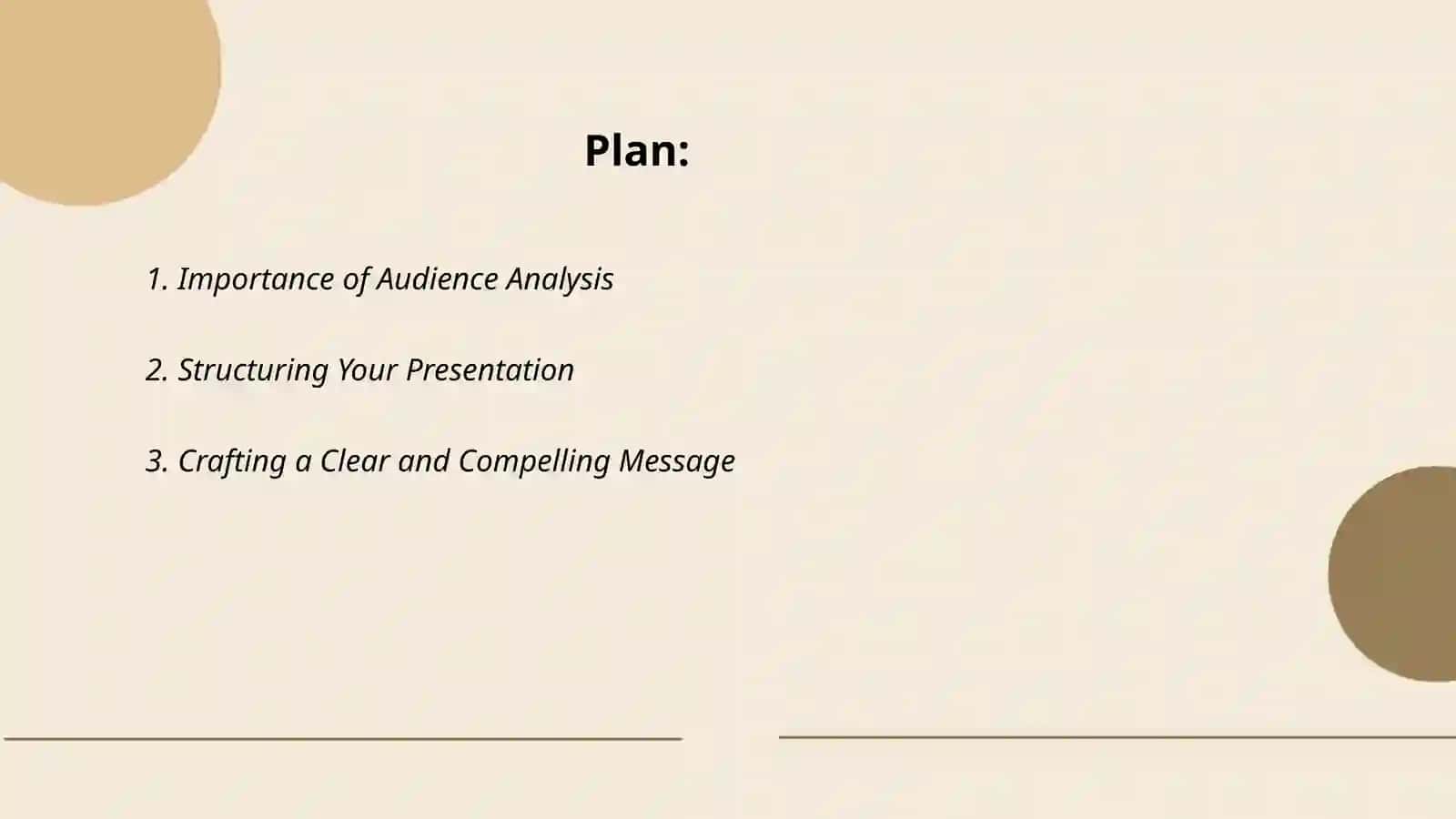 Higlight and key ideas in. Presentation developing presentation techniques and visual aids 2