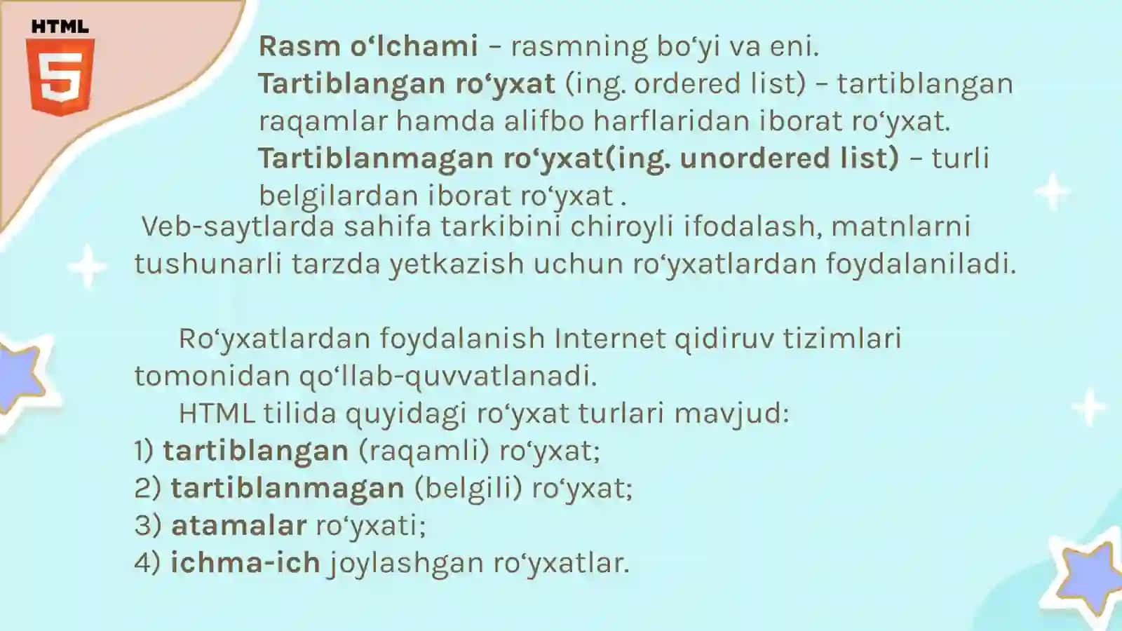 VEB-SAHIFA RO`YXAT VA RASMLAR JOYLASHTIRISH 2
