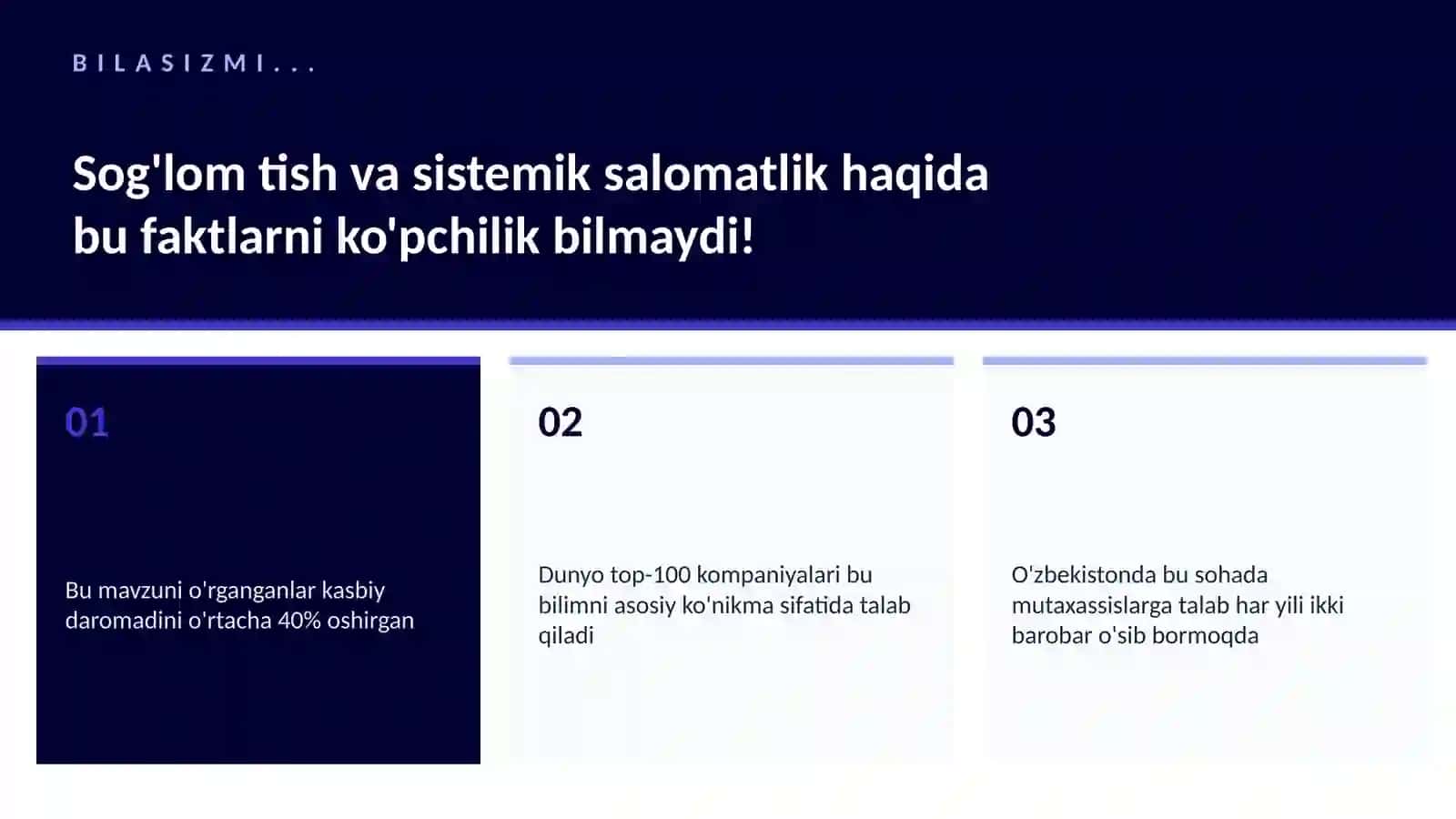 Sog'lom tish va sistemik salomatlik 2