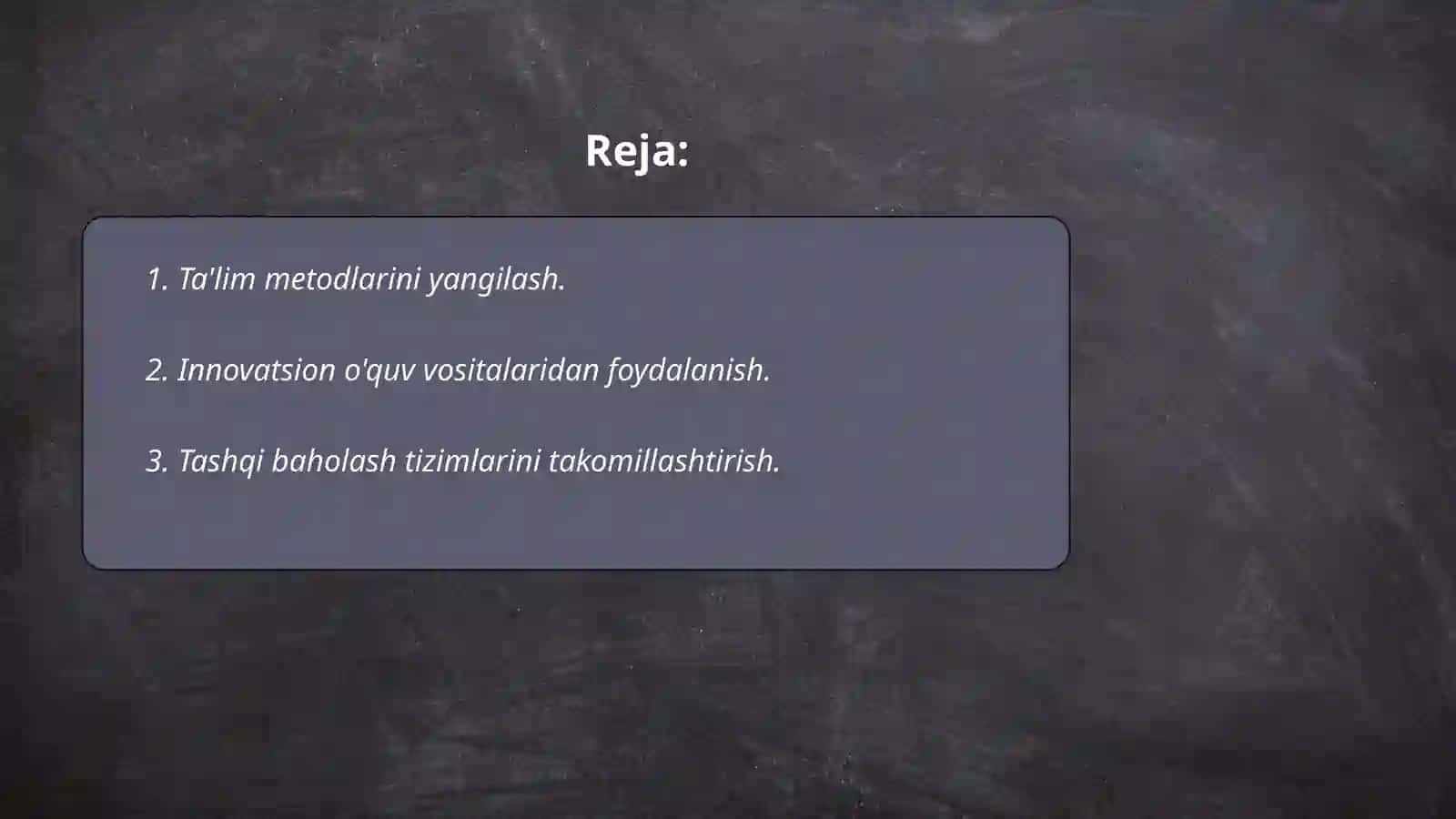 Ta'lim metodlarini yangilash 2