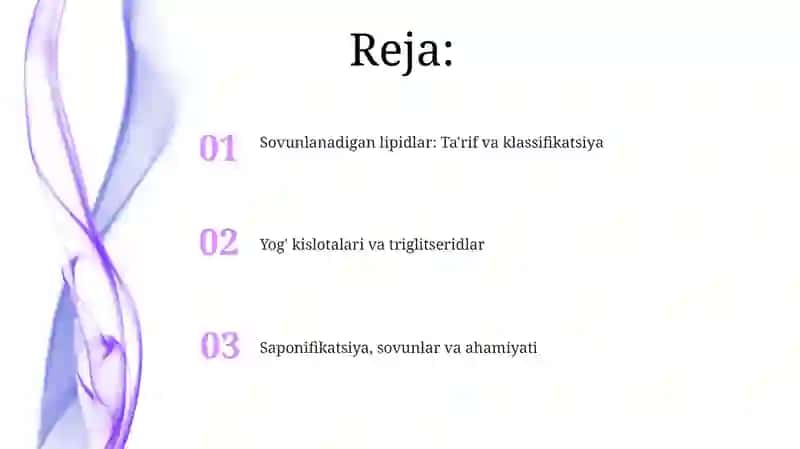 Sovunlanadigan lipidlar 2
