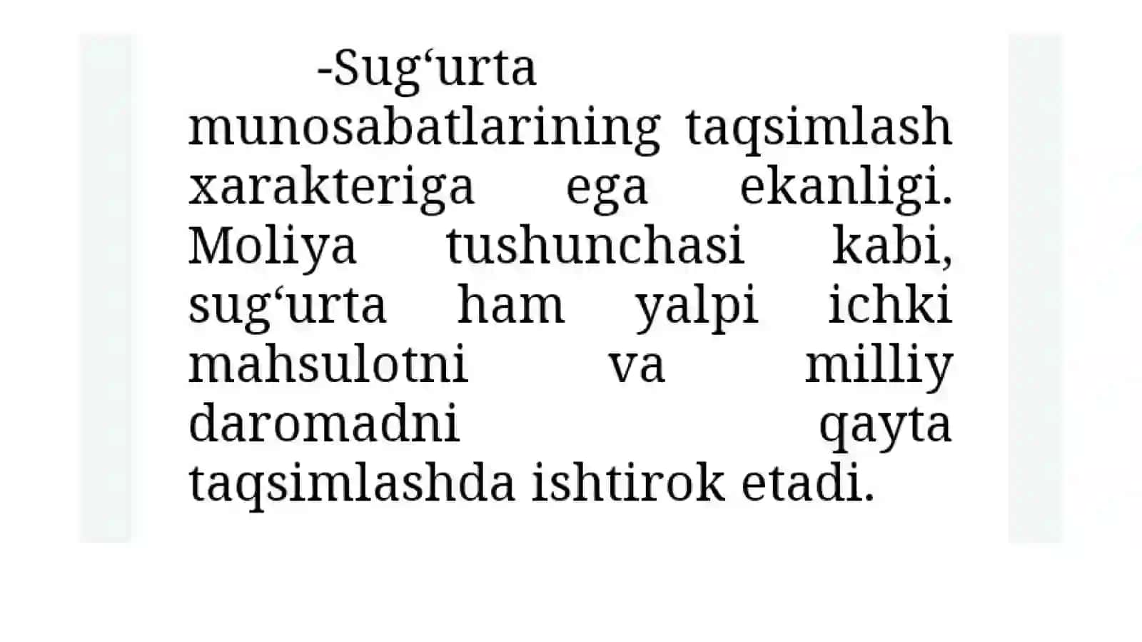 Sugʻurtaning iqtisodiy mohiyati funksiyalari va bozor munosabatlaridagi oʻrni 2