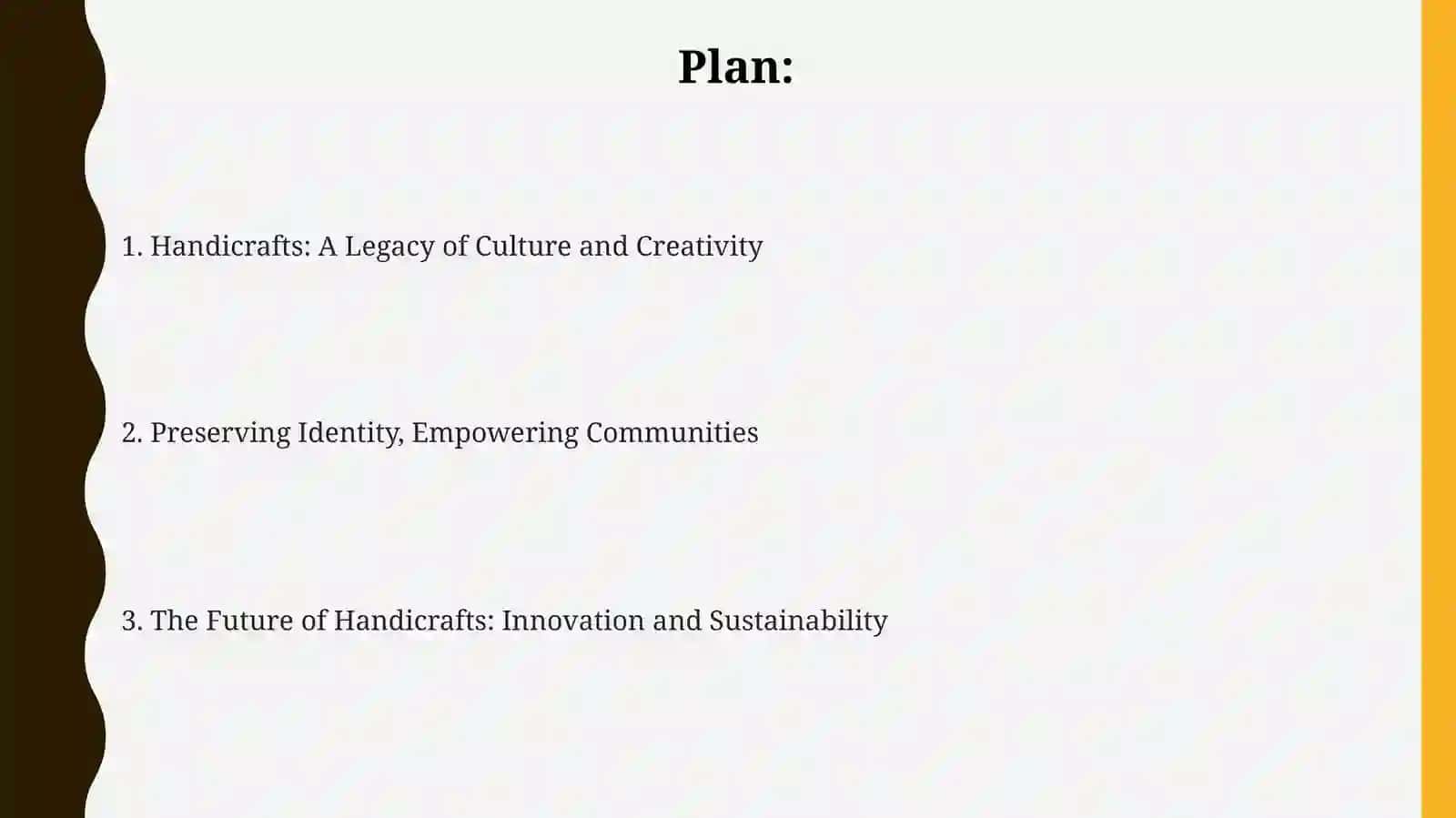 Presentation on Handicrafts in Culture 2