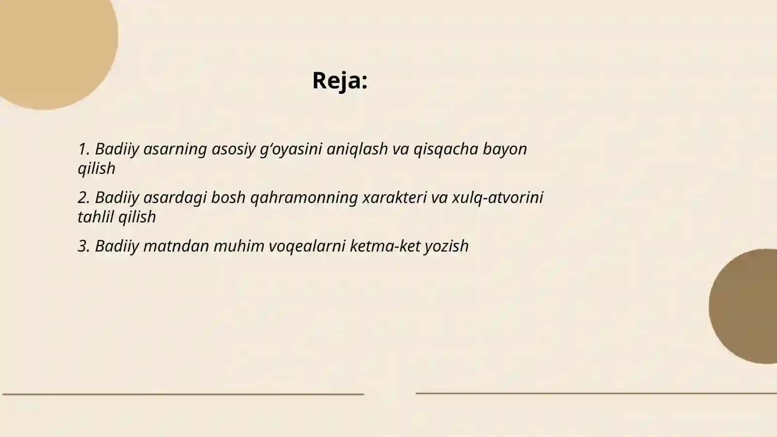 3-sinf Oqish savodxonligi (3-qism) darslari 2