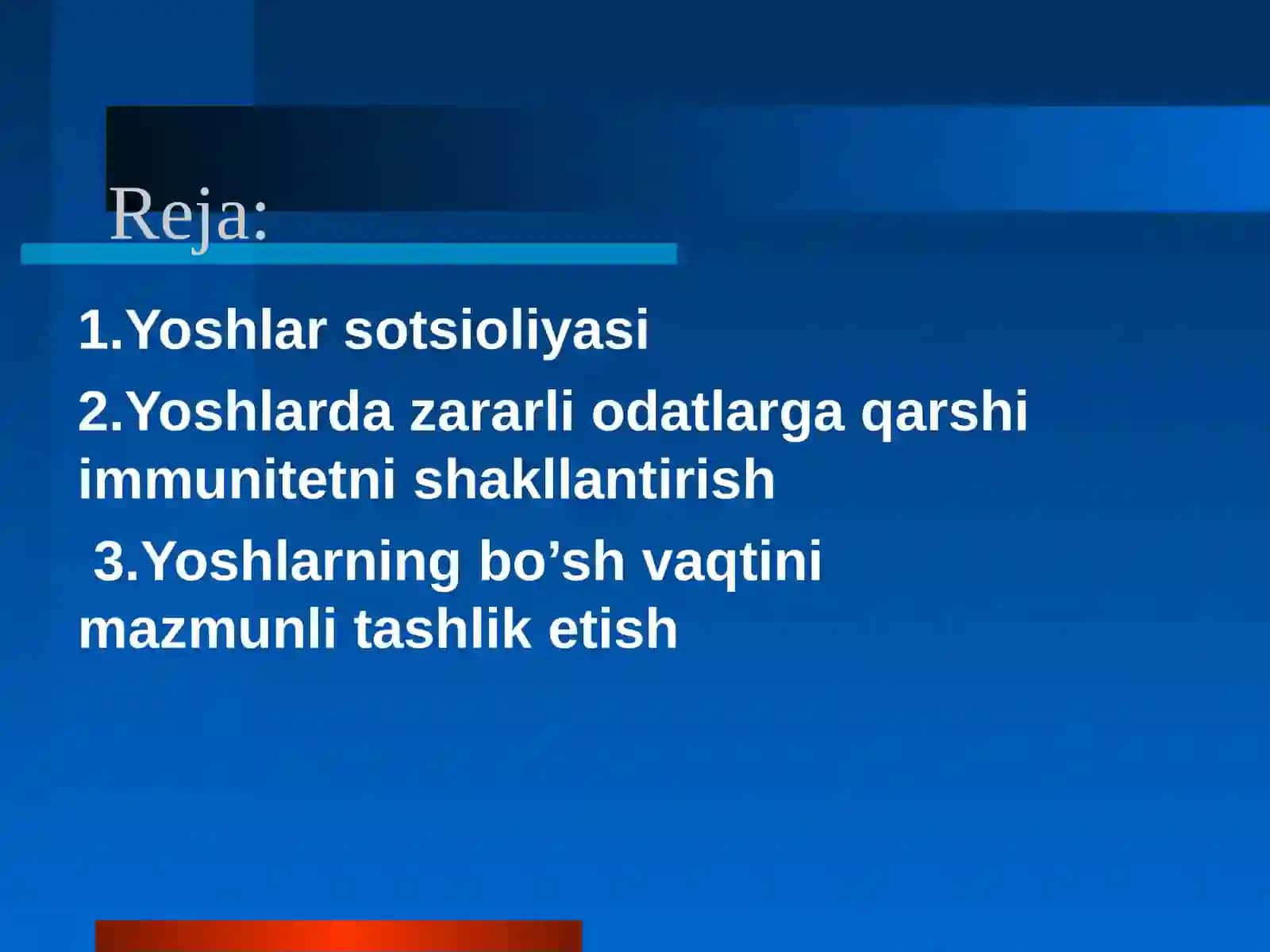 Yoshlarning bo’sh vaqti va uning sotsiologik taxlili 2