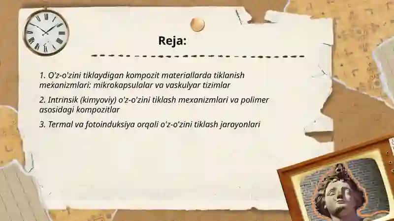 O'z o'zidan tiklanadigan Kompozit materiallar - imkoniyatlar va xususiyatlar 2