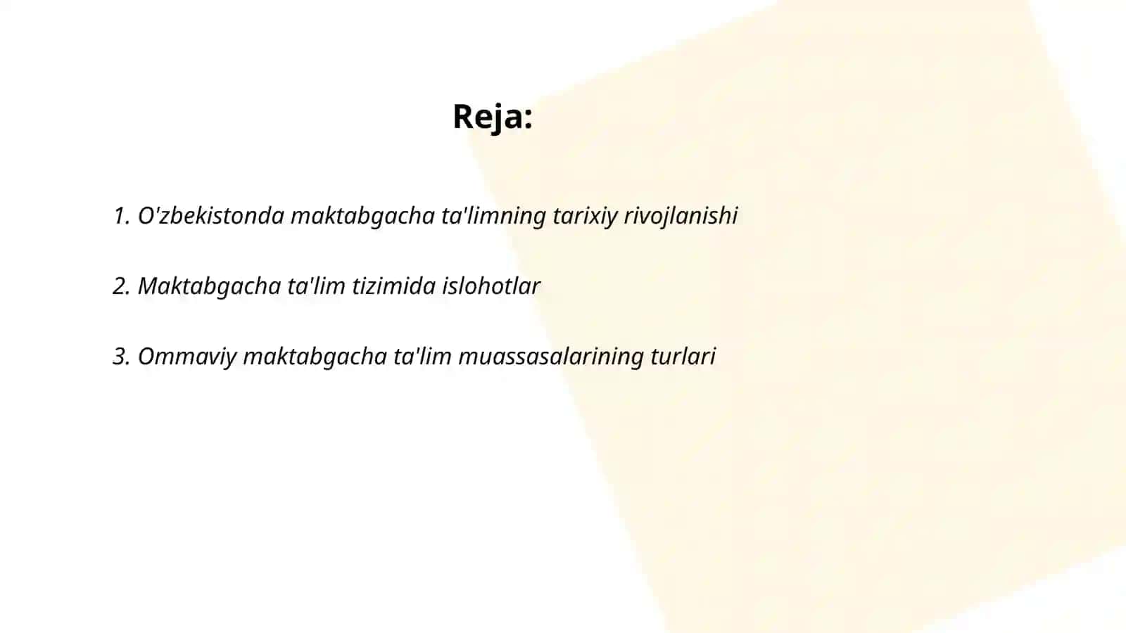 O'zbekistonda ommaviy maktabgacha ta'lim tashkilotlarining rivojlanishi va unda bolalarning ijtimoiylashuv tarixi 2