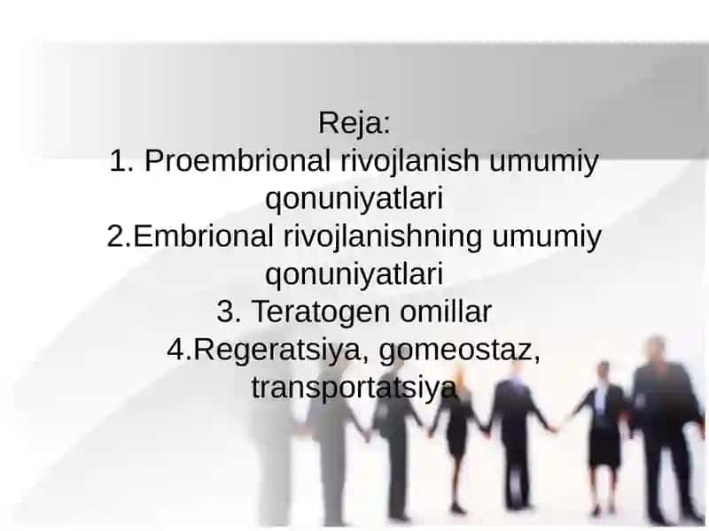 Proembrional rivojlanishning umumiy qonuniyatlari 2