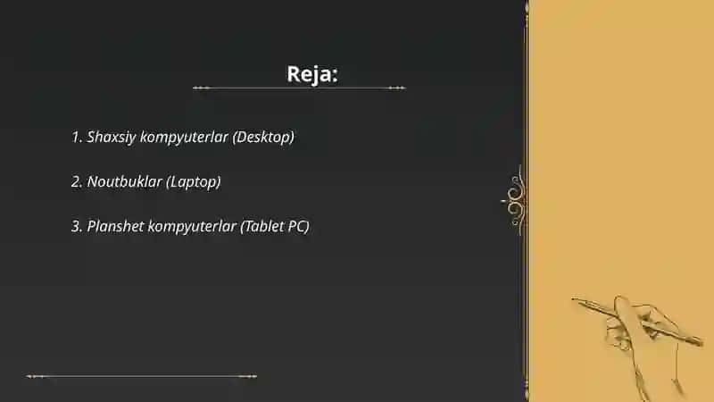 Shaxsiy kompyuterlar (Desktop) 2