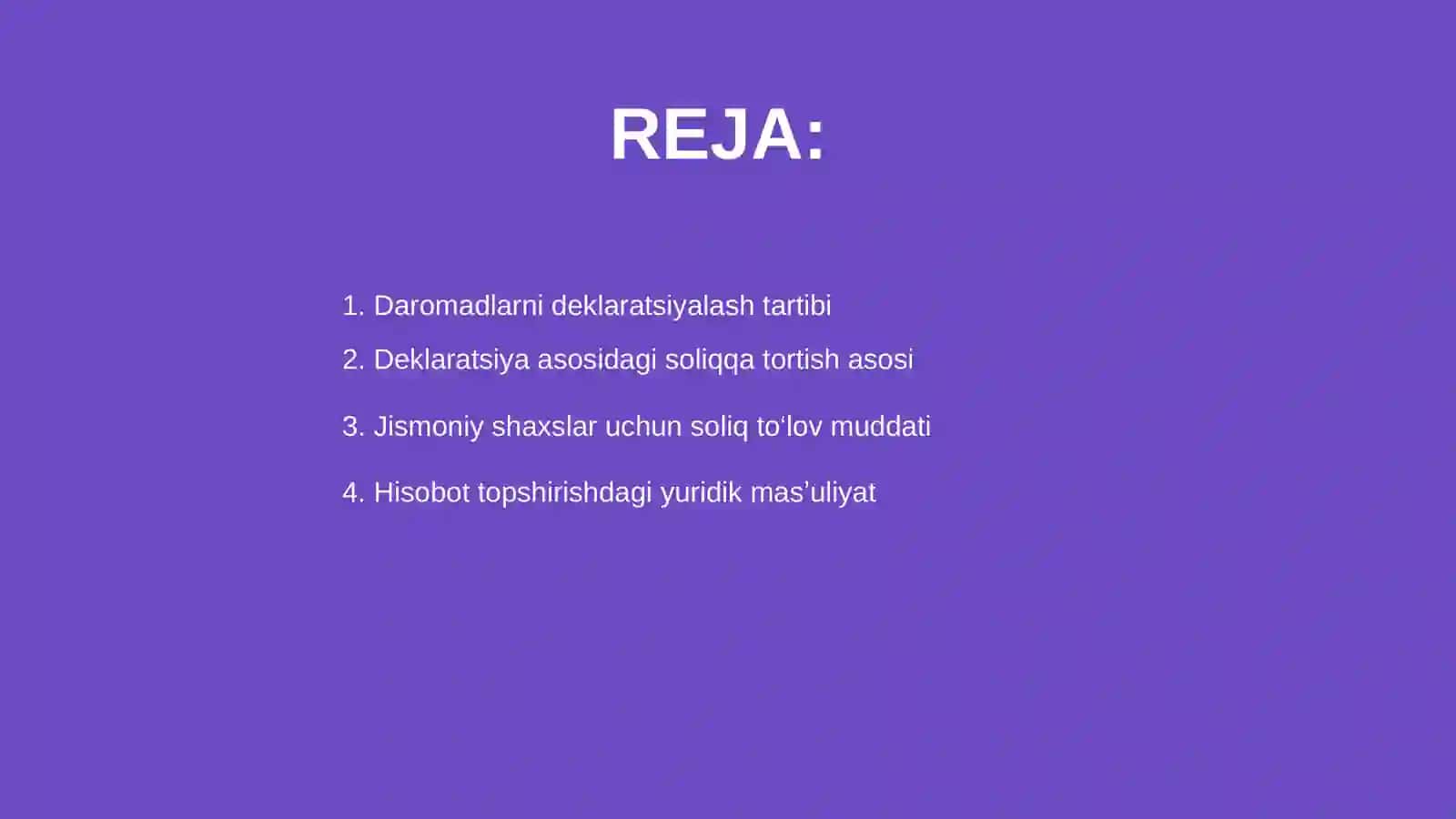 Jismoniy shaxslarning daromadlarini deklaratsiya asosida soliqqa tortish xususiyatlari 2