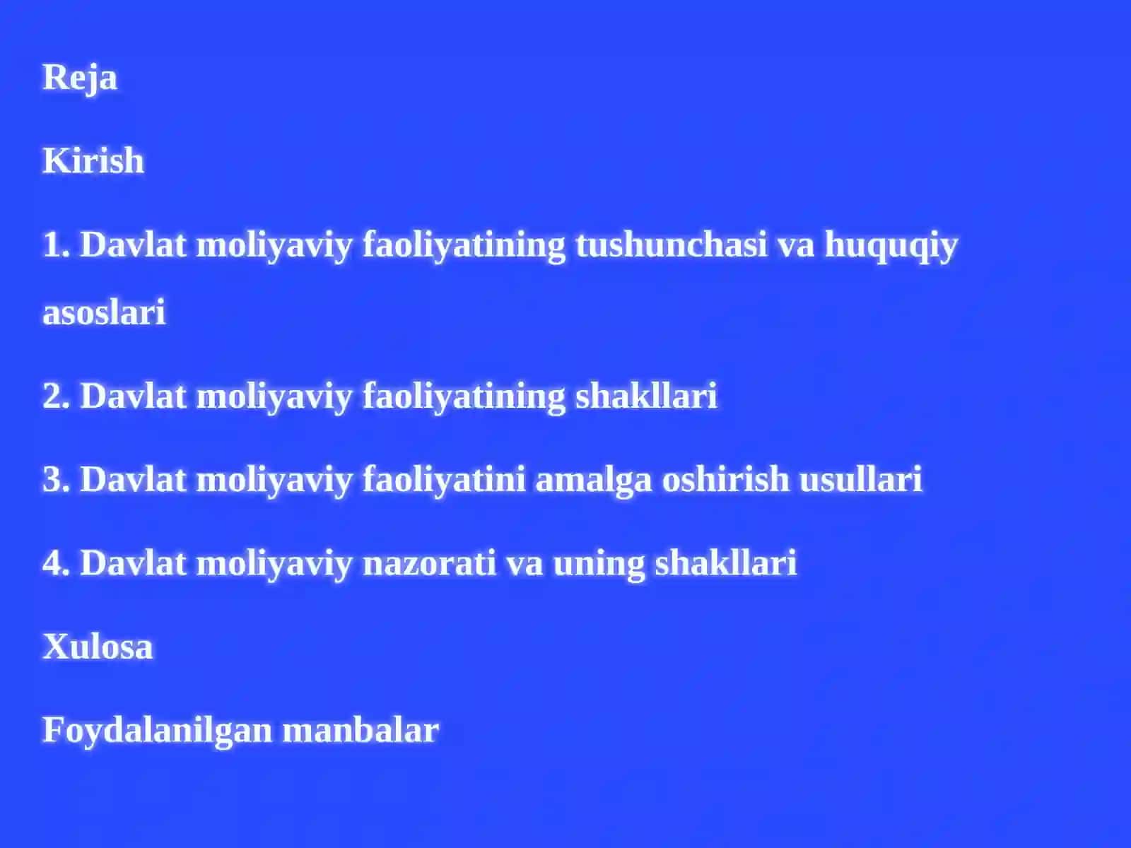 DAVLAT MOLIYAVIY FAOLIYATINING SHAKLLAR 2