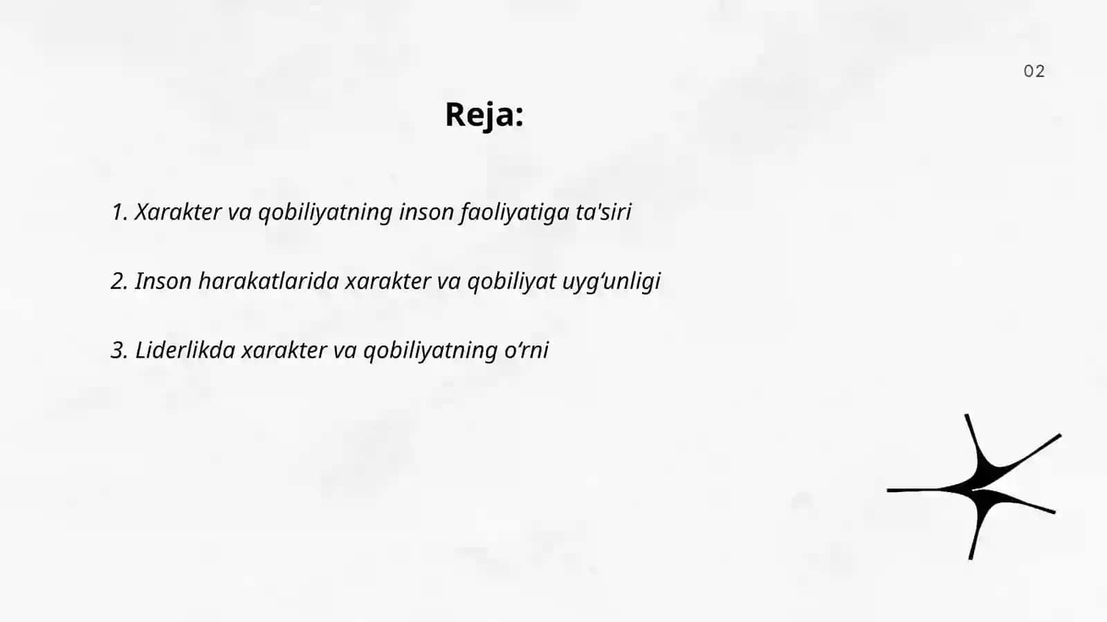 Xarakter, qobilyat va harakat inson faoliyatining birligi sifatida 2