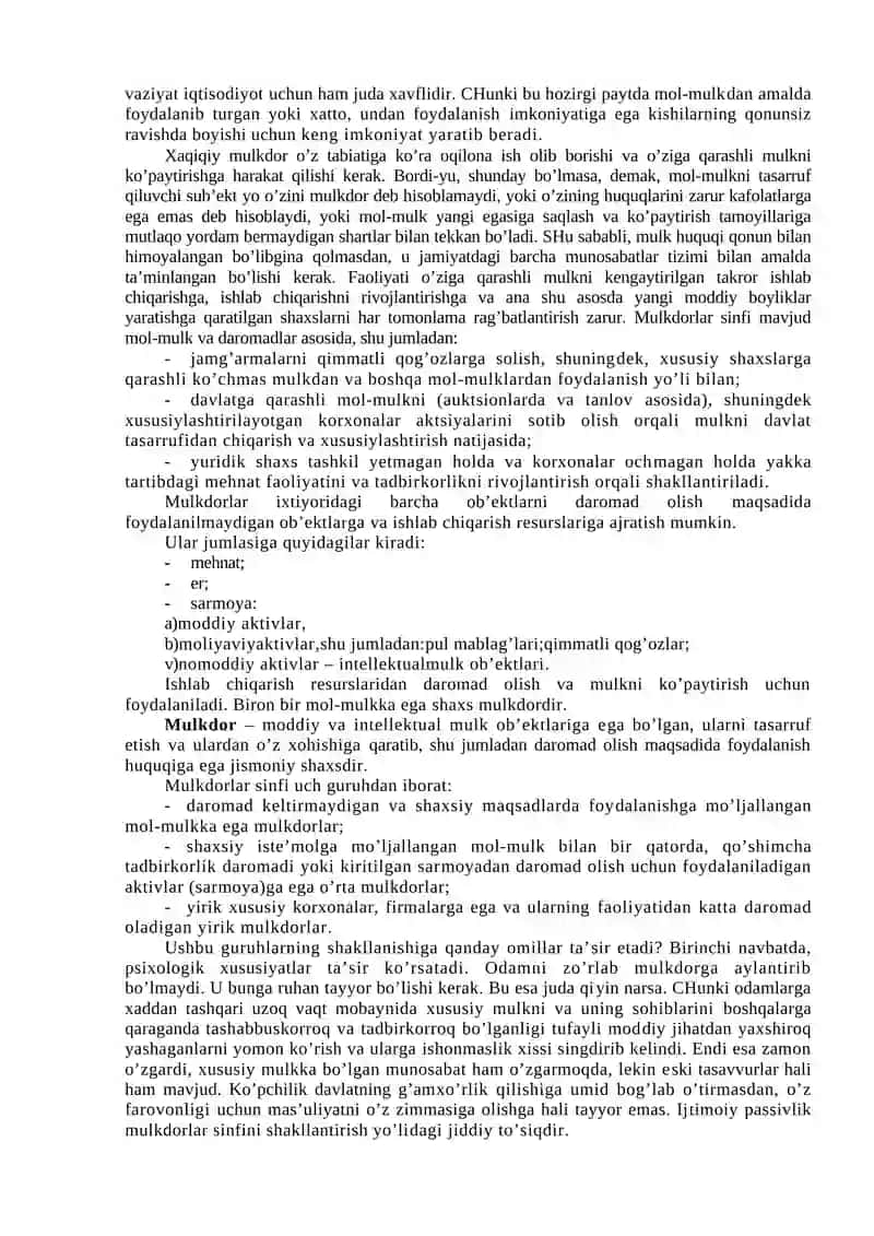 Kichik biznes va tadbirkorlikning mohiyati 2