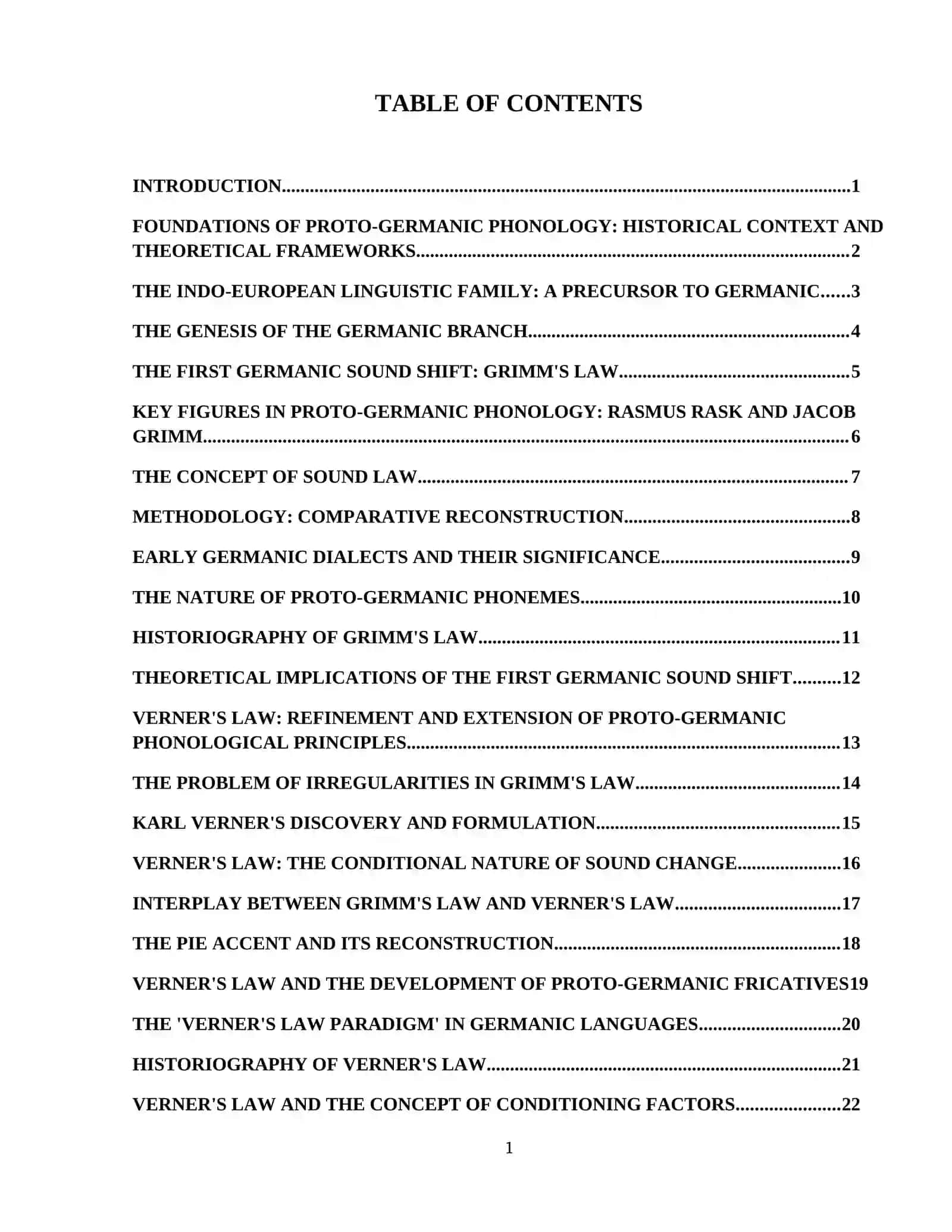 Grimm’s Law and Verner’s Law as Key Phonological Processes in Proto-Germanic 2