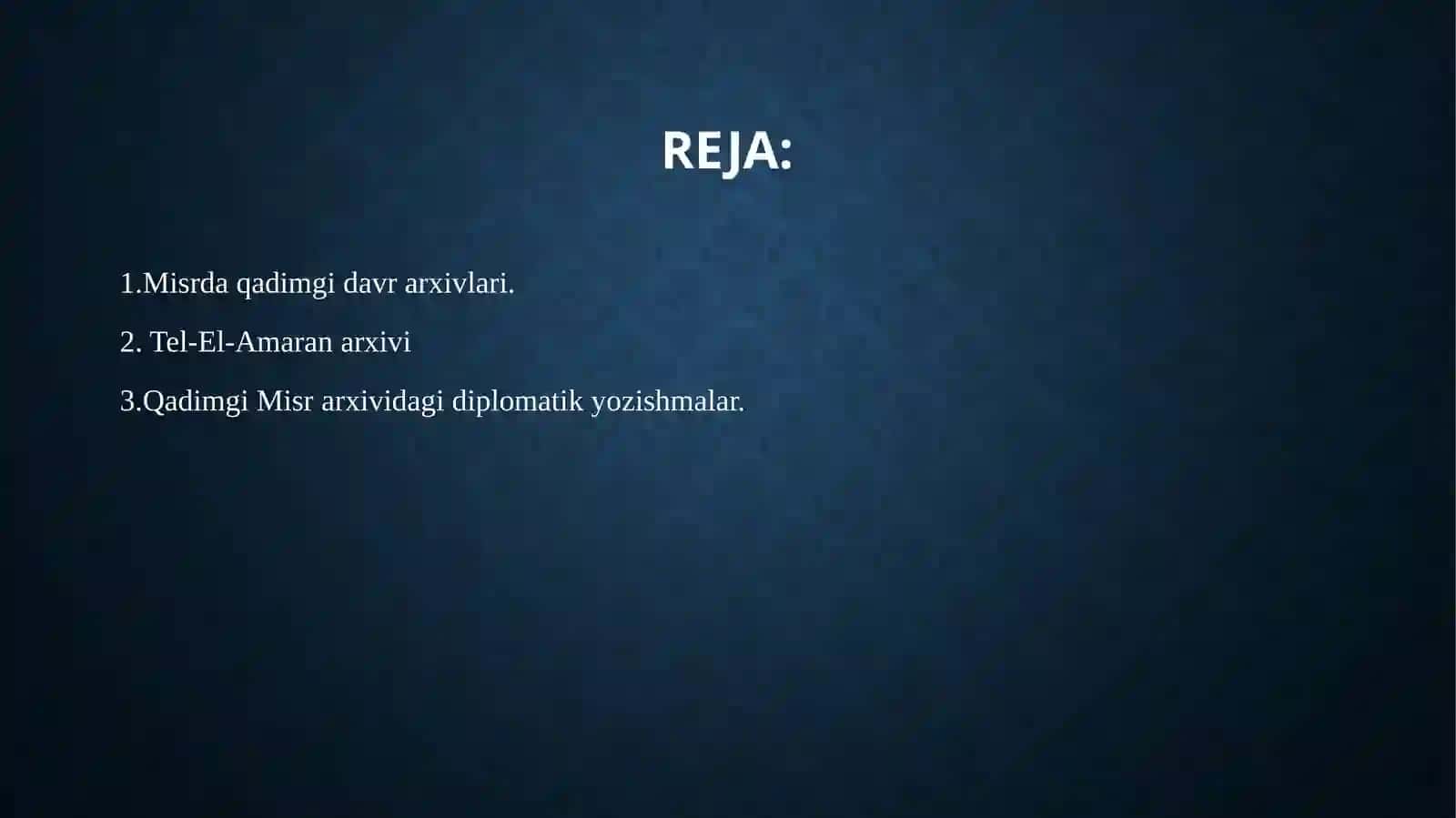 Misrda qadimgi davr arxivlari 2