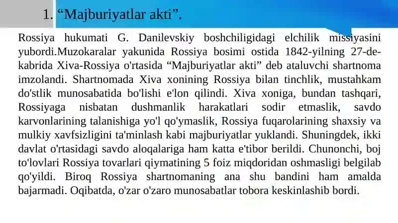 Majburiyatlar akti 2
