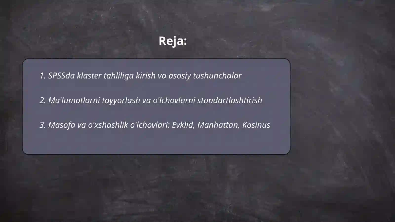 SPSSda klaster tahlili 2