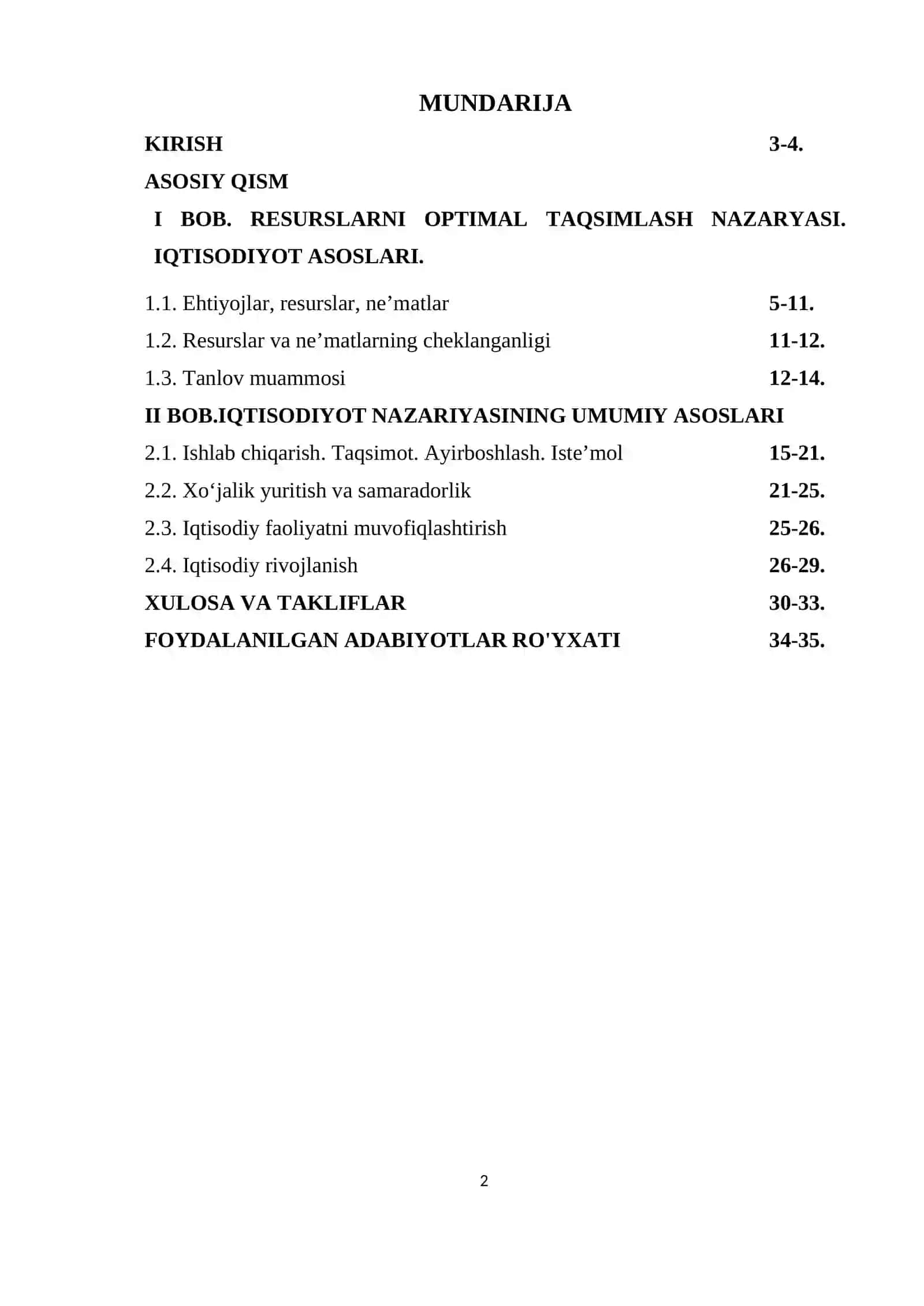 Tarmoqlar iqtisodiyoti Kafedrasi Kurs ishi 2