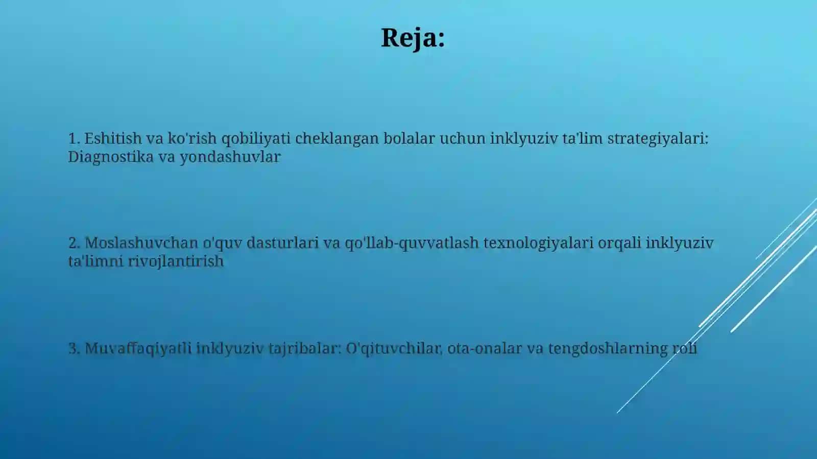 Inklyuziv Ta'lim Strategiyalari 2