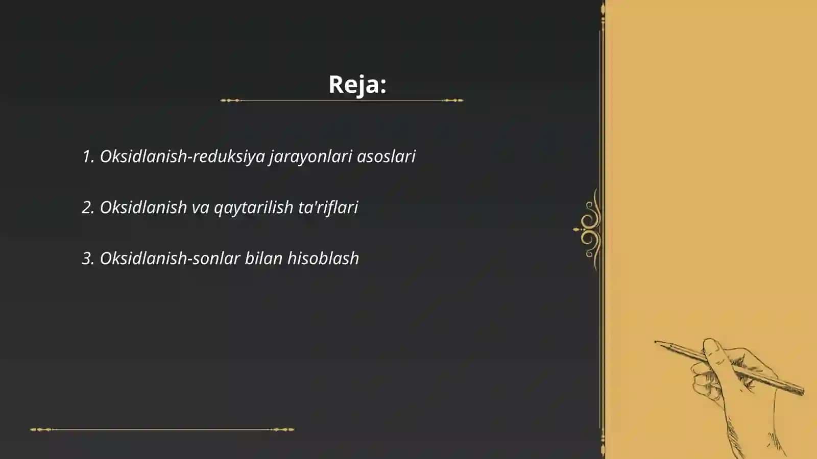 Oksidlanish - qaytarilish jarayonlari 2