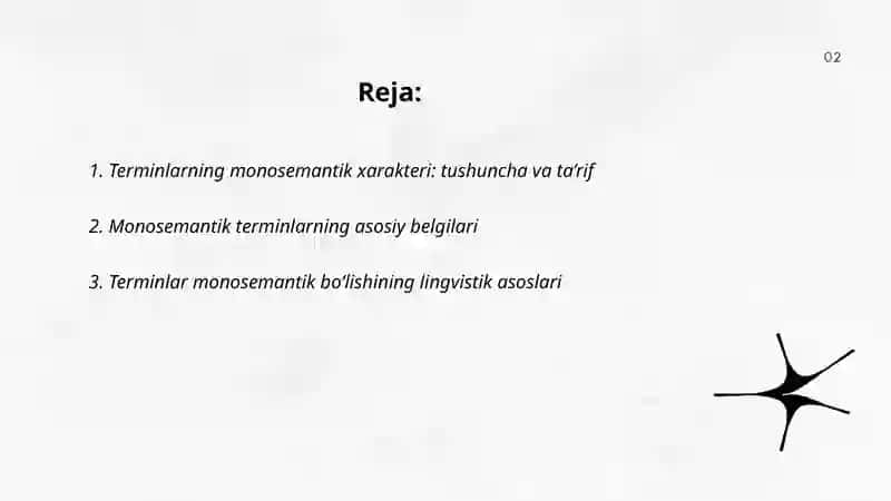 Terminlarning monosemantik xarakteri 2