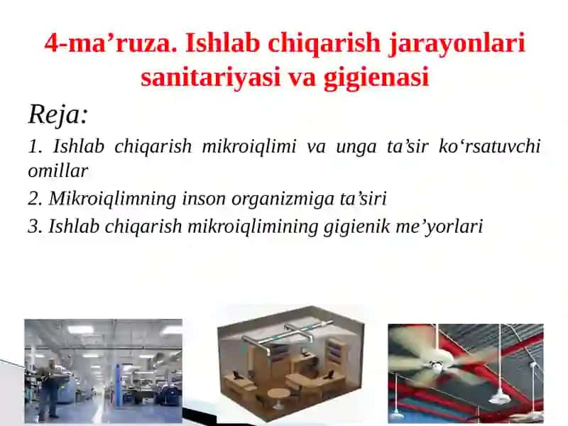 Ishlab chiqarish sanitariyasi 2