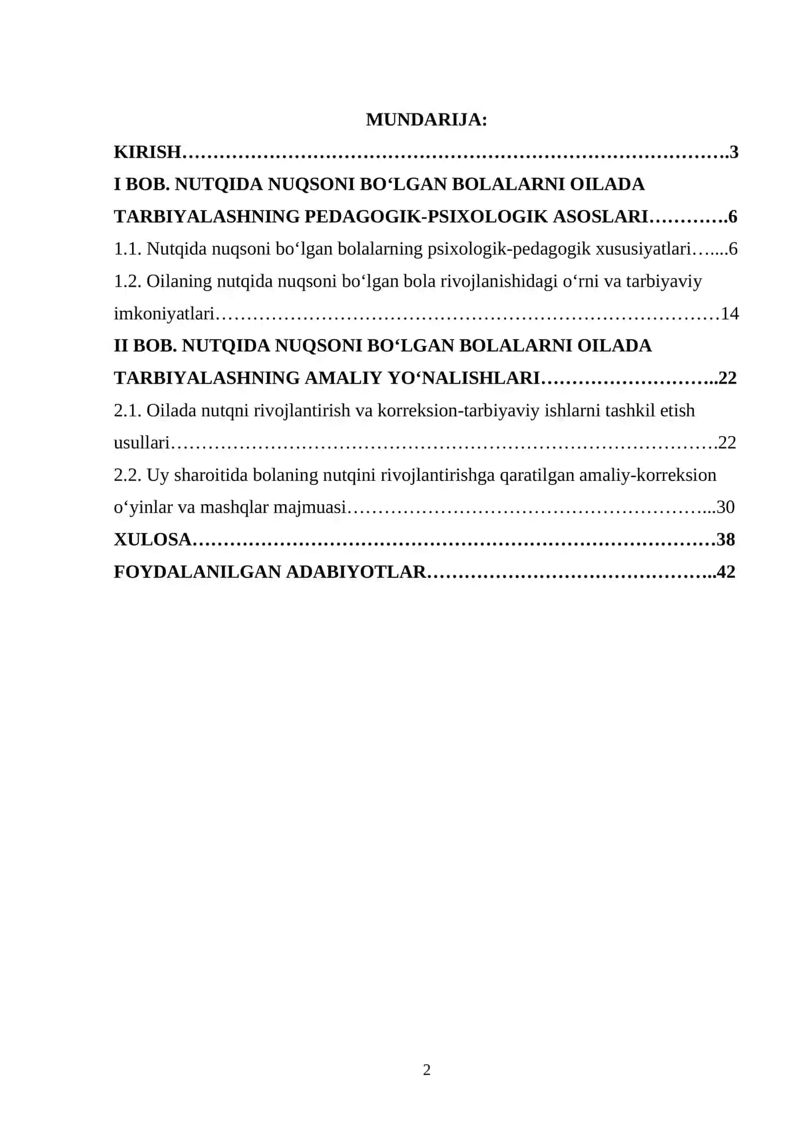 Nutqida nuqsoni bo‘lgan bolalarni oilada tarbiyalash ishlari 2