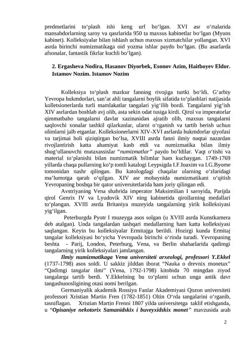 Numizmatika. Qadimgi Yunoniston va Rim tangalari 2