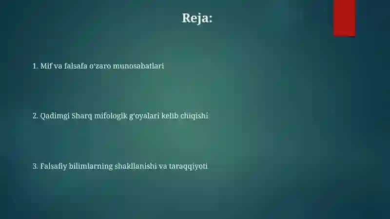 Qadimgi Sharqda asotiriy tasavvurlar va falsafiy bilimlarining paydo bolishi 2